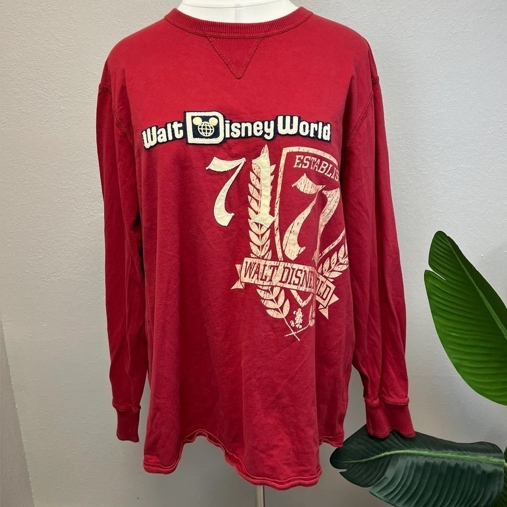 Disneyland Red "Walt Disney World" Crewneck - Size XXXL
